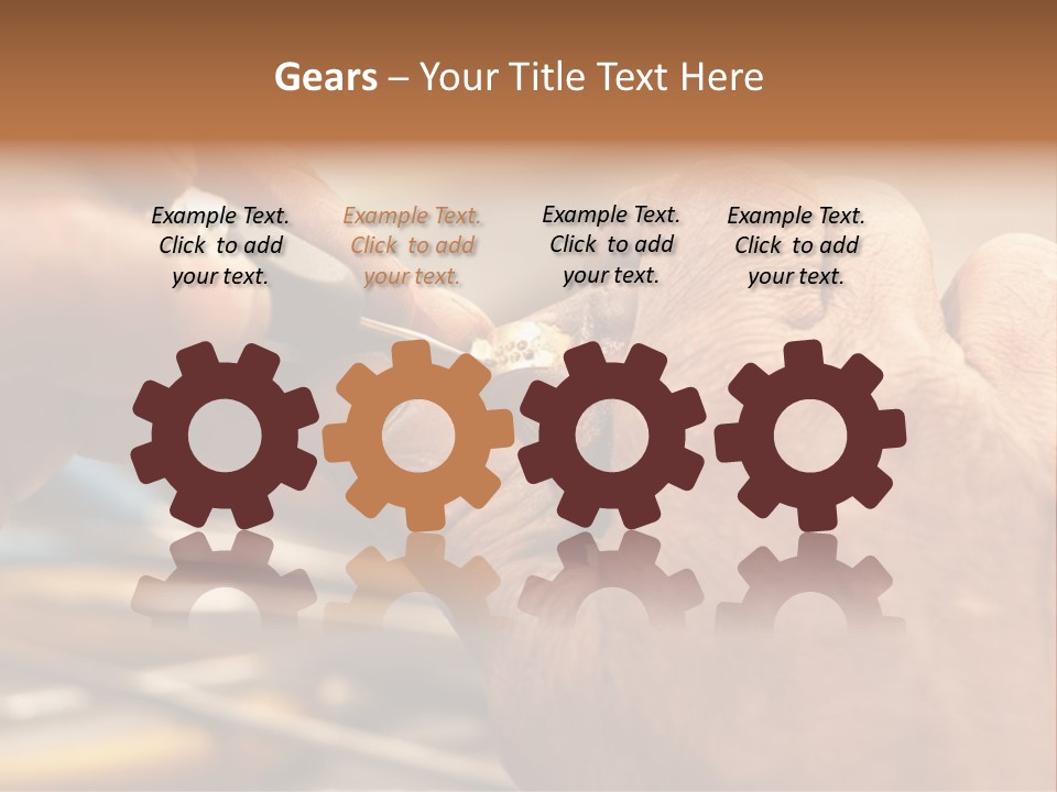 A Person Is Cutting Something With A Pair Of Scissors PowerPoint Template