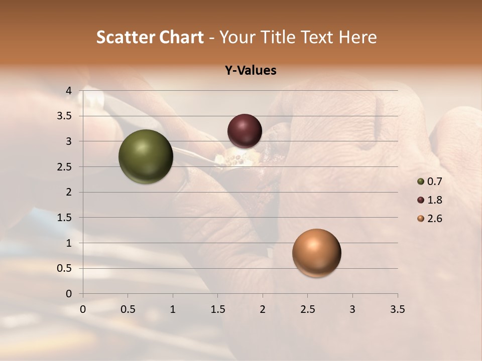 A Person Is Cutting Something With A Pair Of Scissors PowerPoint Template