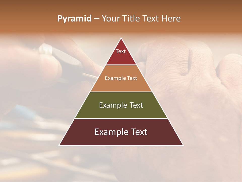 A Person Is Cutting Something With A Pair Of Scissors PowerPoint Template