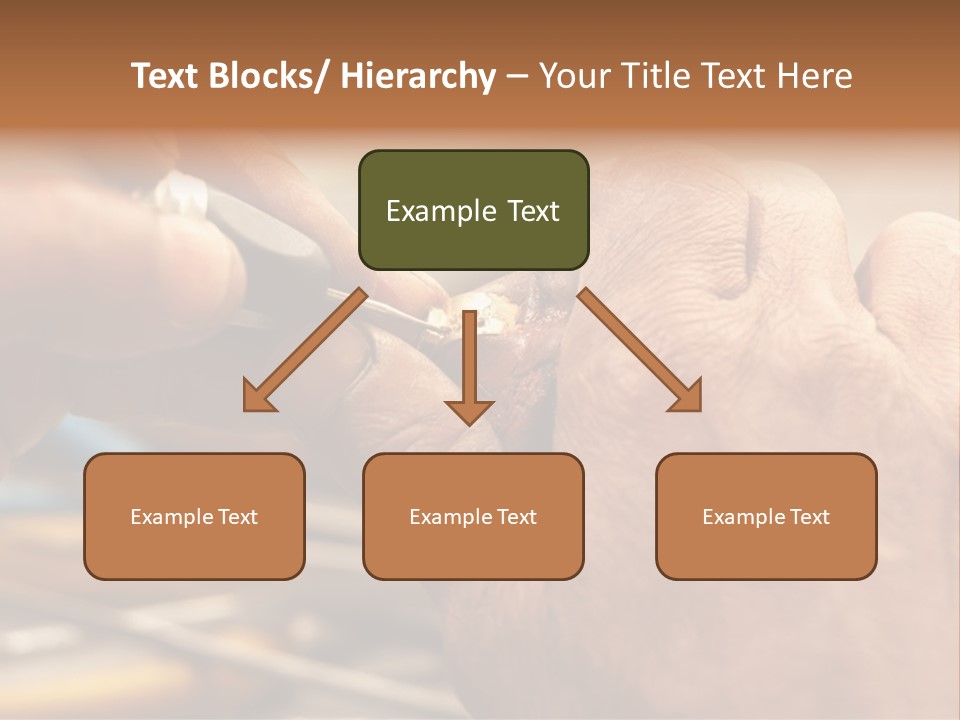 A Person Is Cutting Something With A Pair Of Scissors PowerPoint Template