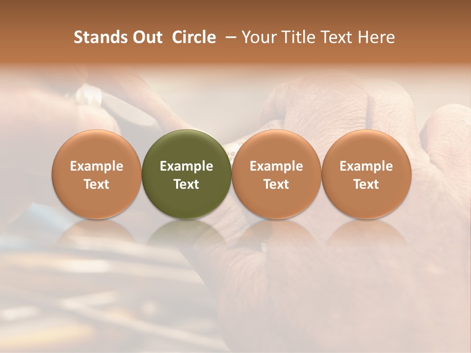 A Person Is Cutting Something With A Pair Of Scissors PowerPoint Template