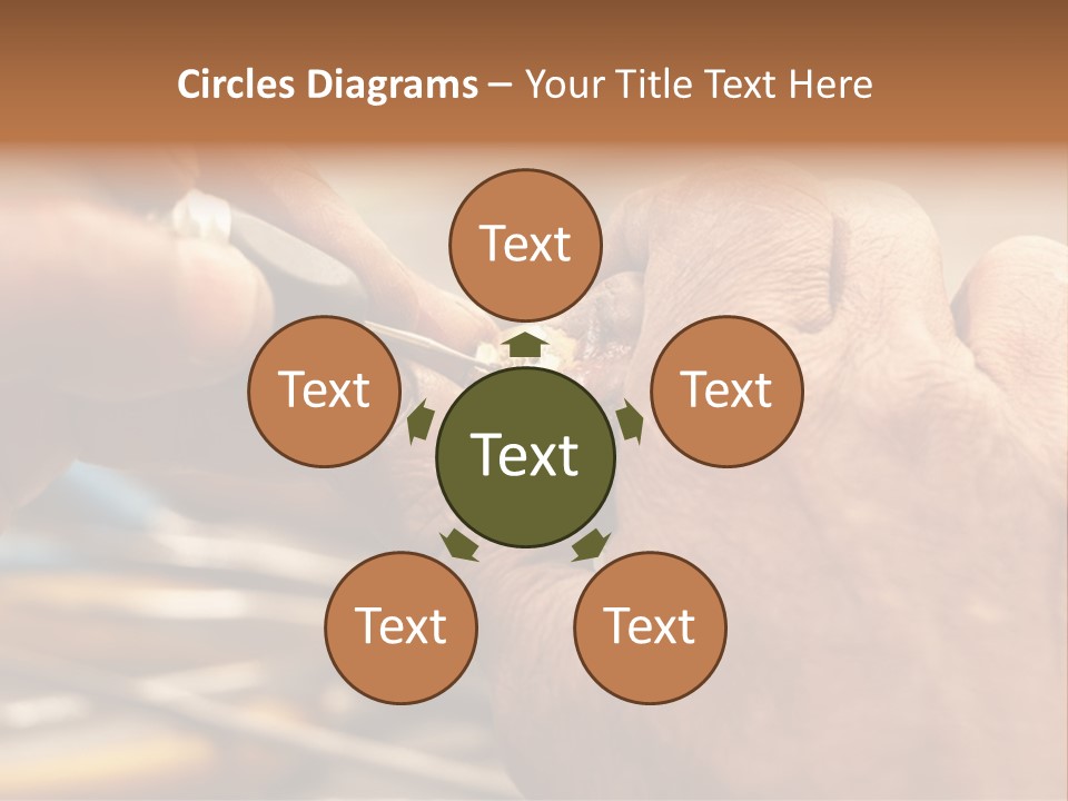 A Person Is Cutting Something With A Pair Of Scissors PowerPoint Template