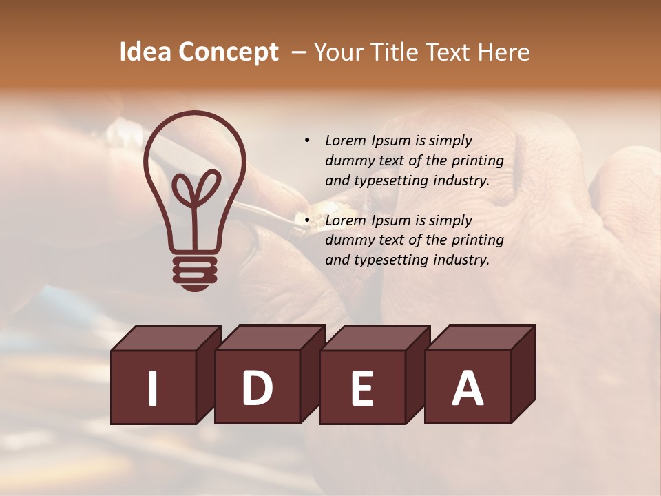 A Person Is Cutting Something With A Pair Of Scissors PowerPoint Template