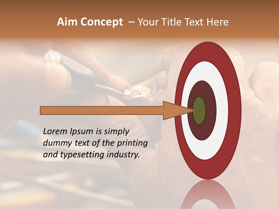 A Person Is Cutting Something With A Pair Of Scissors PowerPoint Template