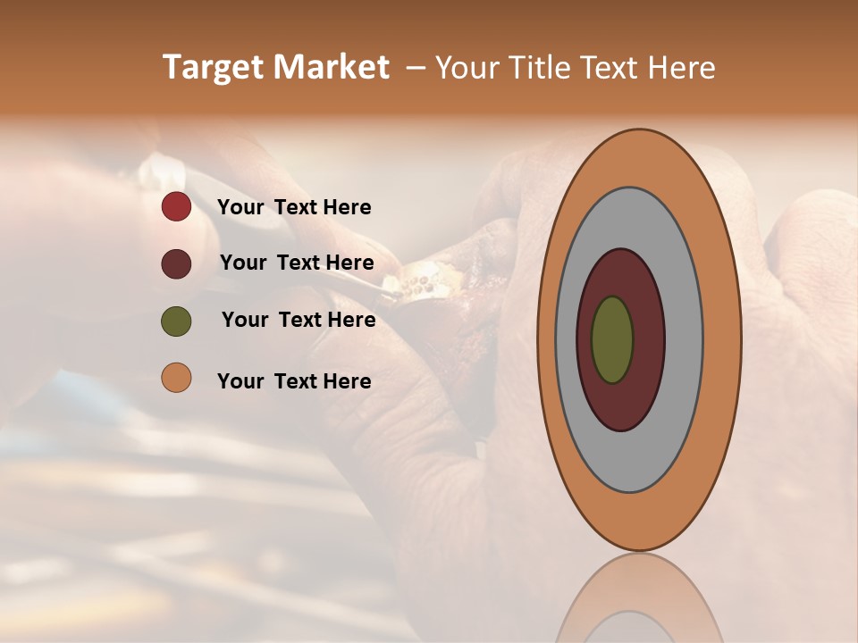 A Person Is Cutting Something With A Pair Of Scissors PowerPoint Template