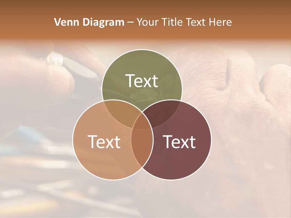 A Person Is Cutting Something With A Pair Of Scissors PowerPoint Template