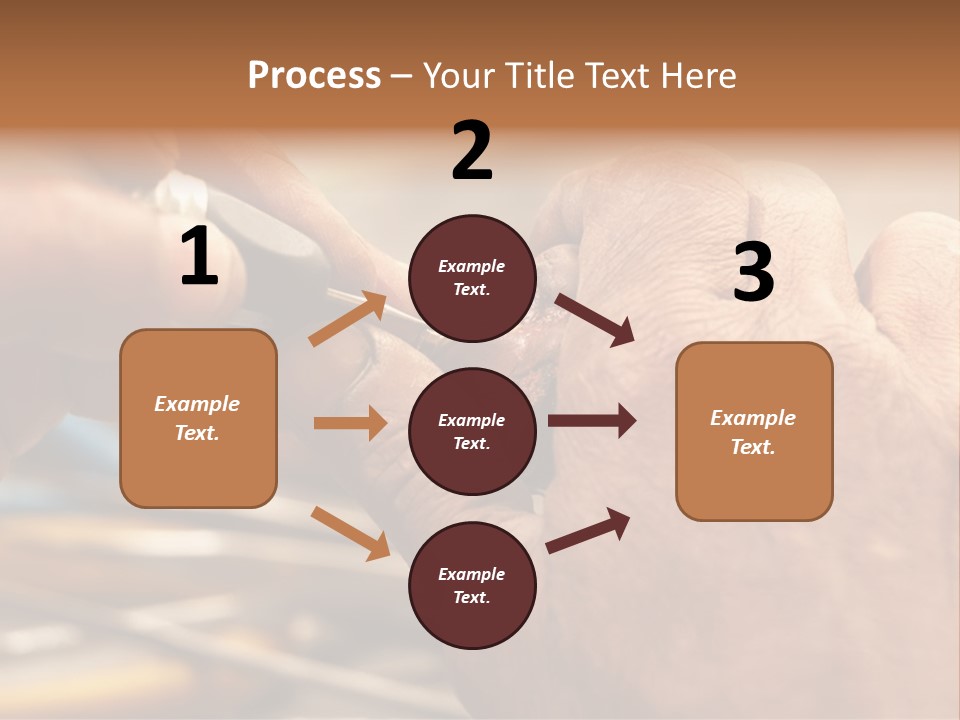 A Person Is Cutting Something With A Pair Of Scissors PowerPoint Template