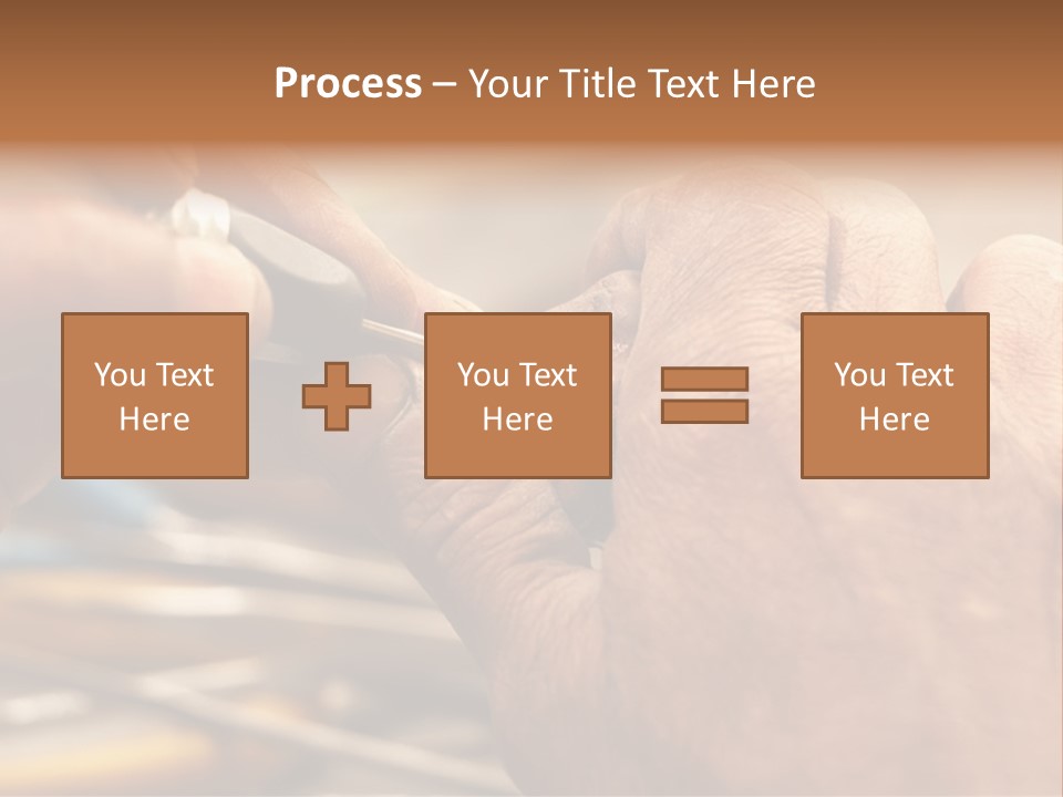 A Person Is Cutting Something With A Pair Of Scissors PowerPoint Template