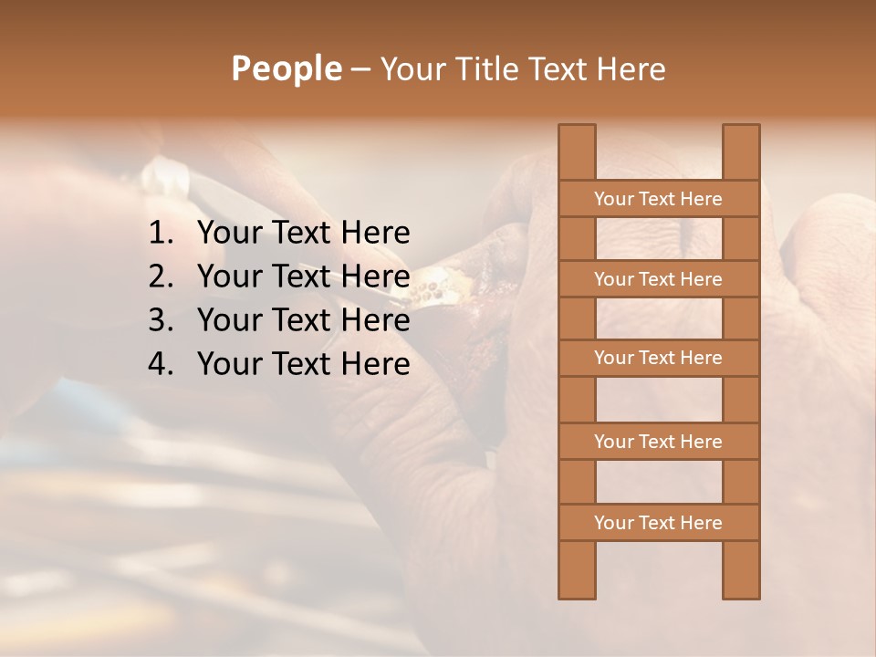 A Person Is Cutting Something With A Pair Of Scissors PowerPoint Template