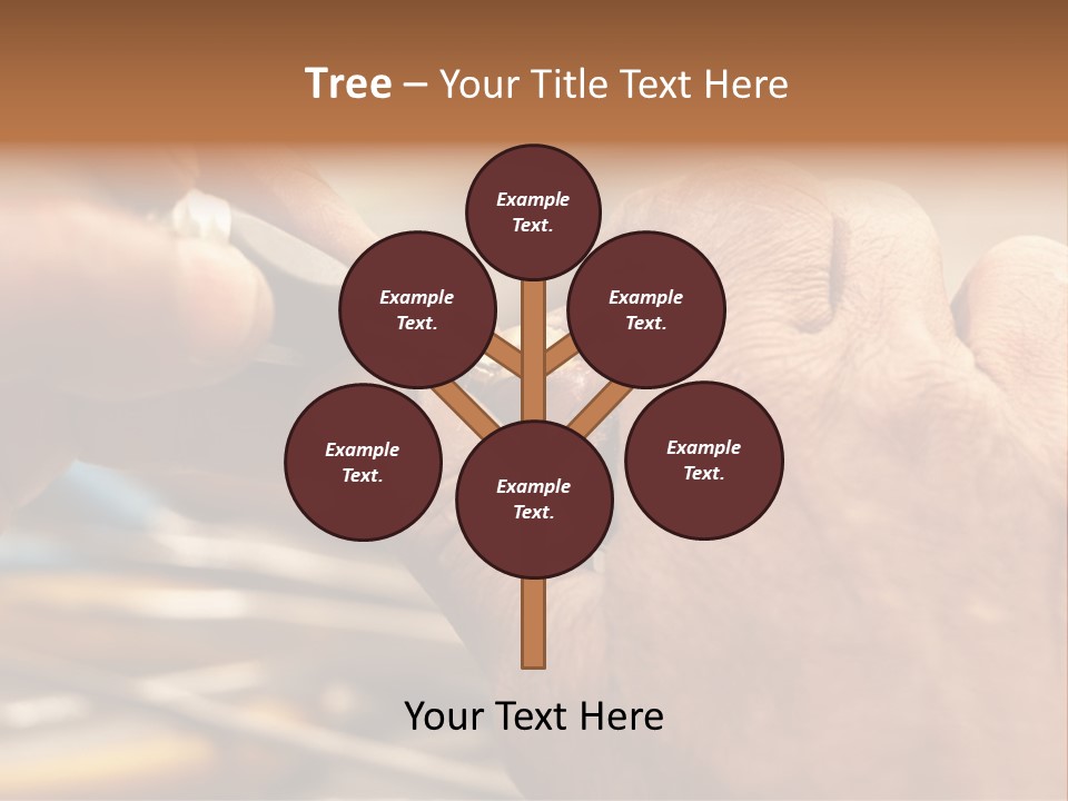 A Person Is Cutting Something With A Pair Of Scissors PowerPoint Template