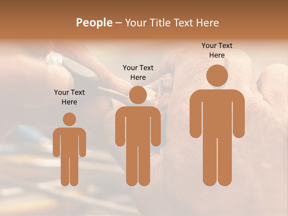 A Person Is Cutting Something With A Pair Of Scissors PowerPoint Template