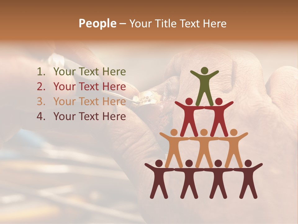 A Person Is Cutting Something With A Pair Of Scissors PowerPoint Template