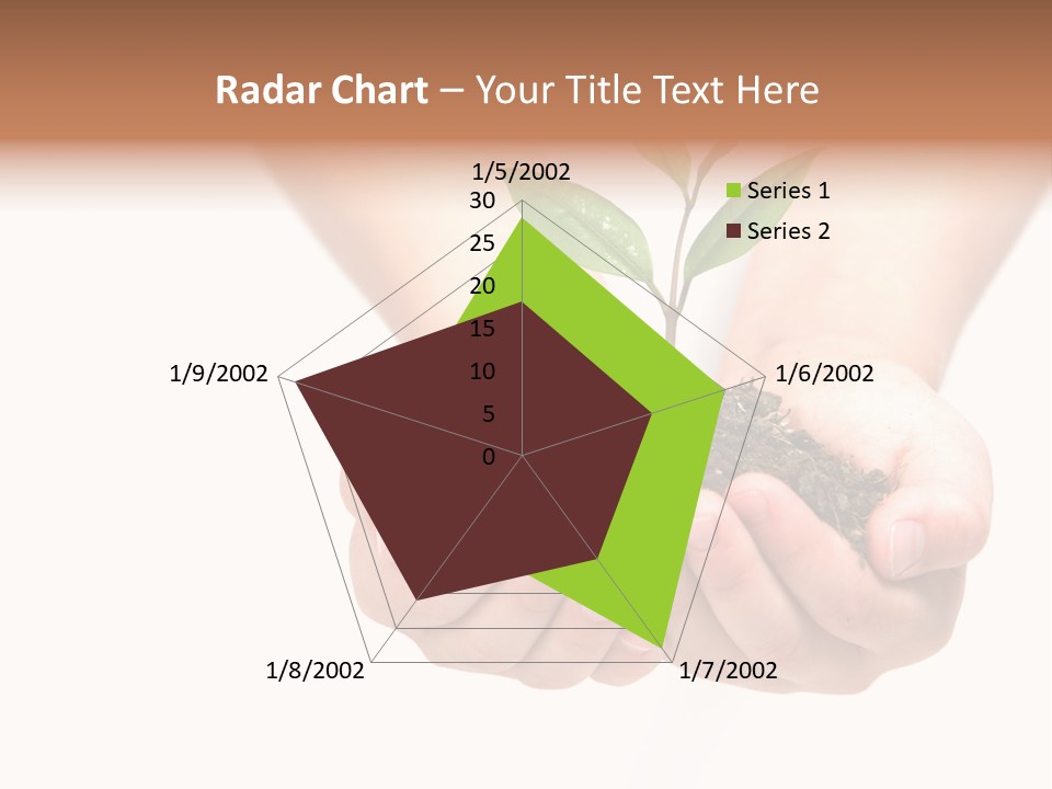 A Person Holding A Small Plant In The Studio PowerPoint Template