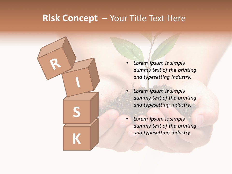 A Person Holding A Small Plant In The Studio PowerPoint Template