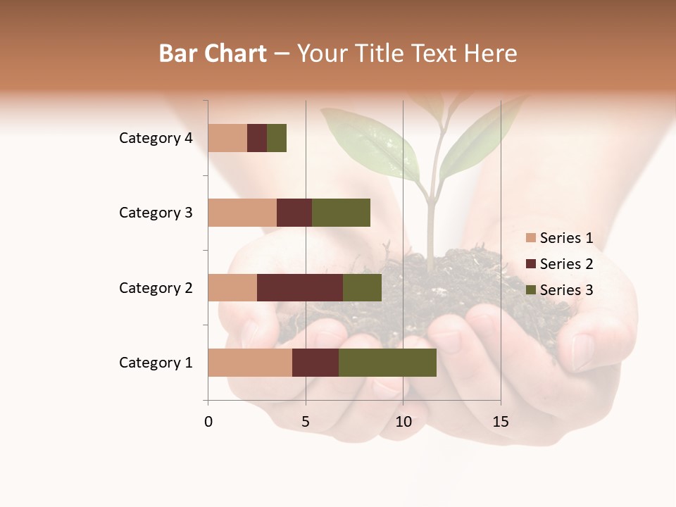 A Person Holding A Small Plant In The Studio PowerPoint Template