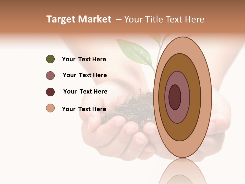 A Person Holding A Small Plant In The Studio PowerPoint Template