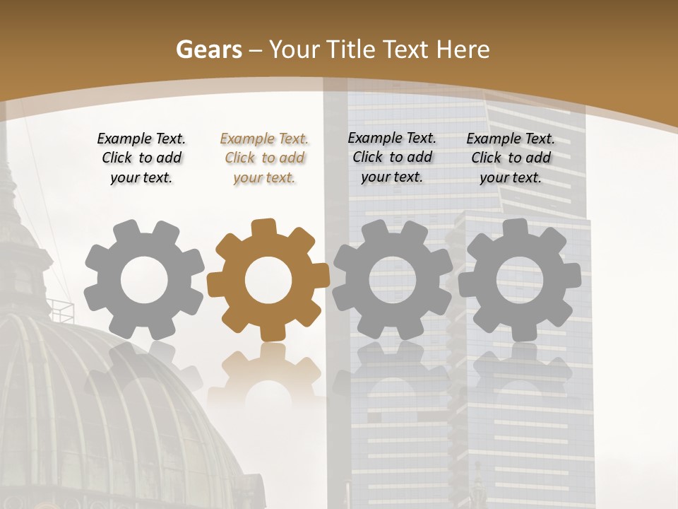 The Dome Of Flinders Street Railway Station, With The Mighty Eureka Tower In The Background. PowerPoint Template