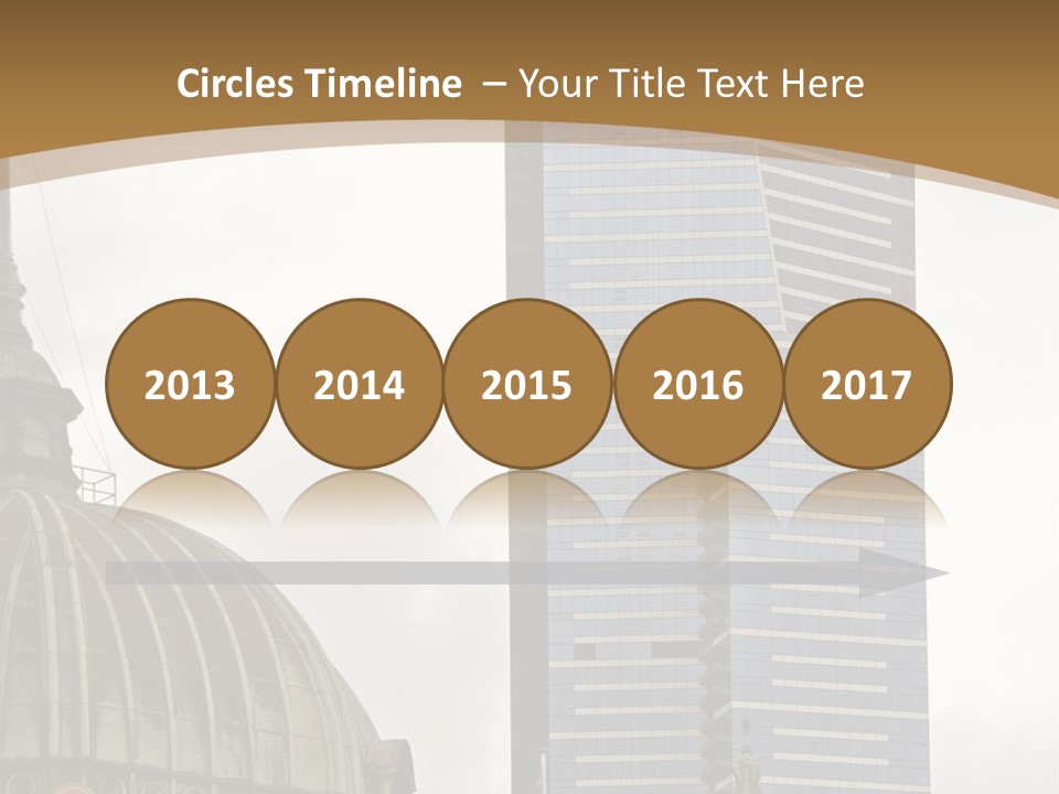 The Dome Of Flinders Street Railway Station, With The Mighty Eureka Tower In The Background. PowerPoint Template