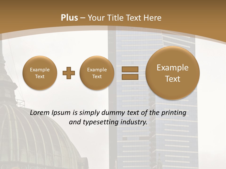 The Dome Of Flinders Street Railway Station, With The Mighty Eureka Tower In The Background. PowerPoint Template