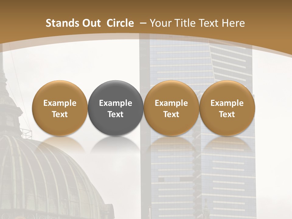 The Dome Of Flinders Street Railway Station, With The Mighty Eureka Tower In The Background. PowerPoint Template