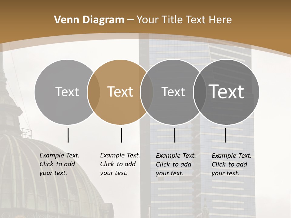 The Dome Of Flinders Street Railway Station, With The Mighty Eureka Tower In The Background. PowerPoint Template