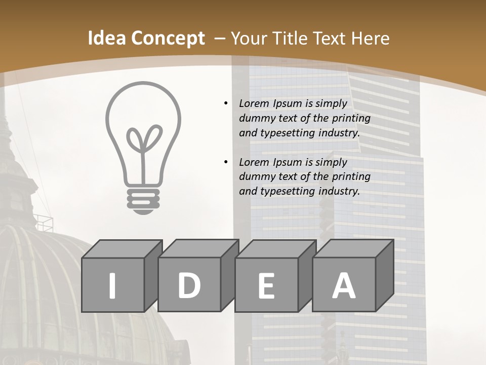 The Dome Of Flinders Street Railway Station, With The Mighty Eureka Tower In The Background. PowerPoint Template
