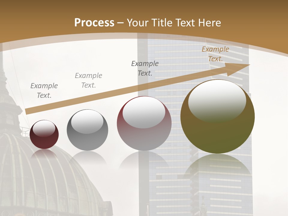 The Dome Of Flinders Street Railway Station, With The Mighty Eureka Tower In The Background. PowerPoint Template