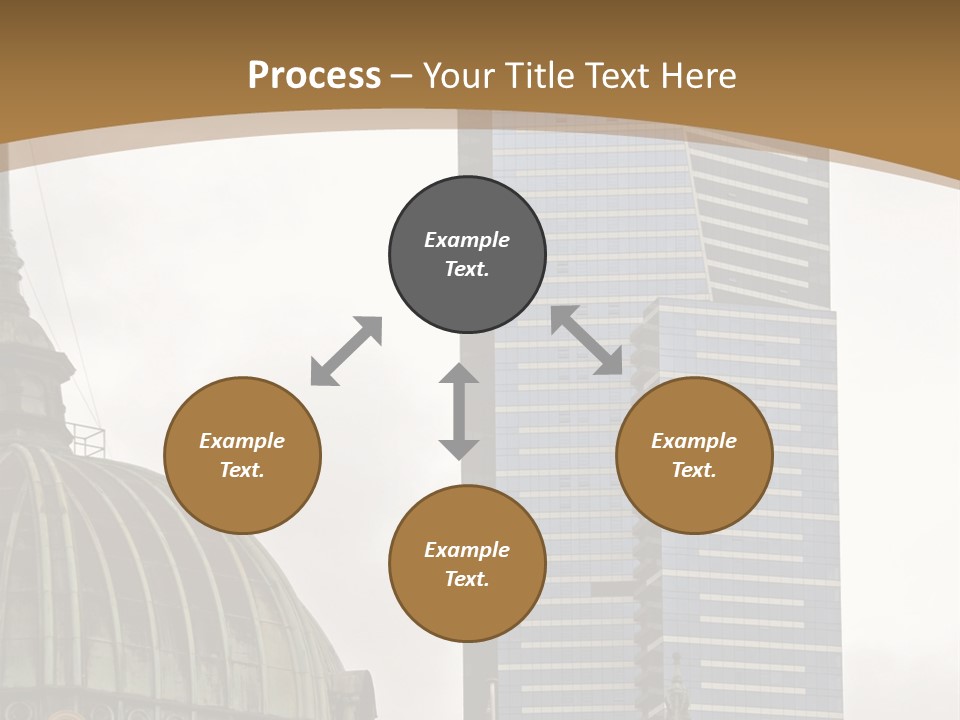 The Dome Of Flinders Street Railway Station, With The Mighty Eureka Tower In The Background. PowerPoint Template