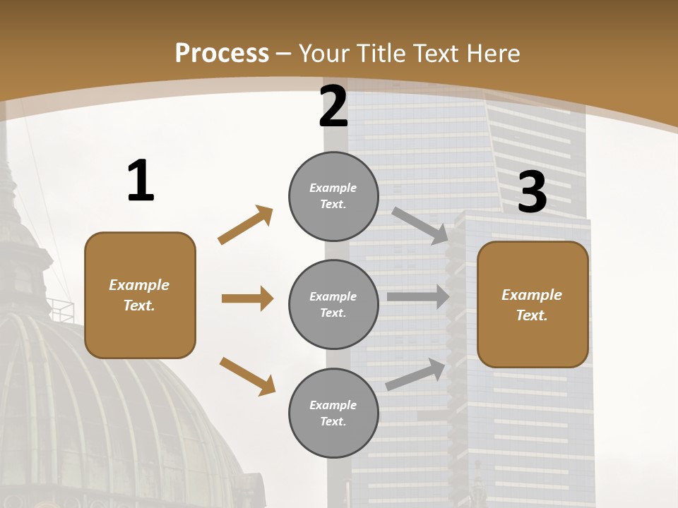 The Dome Of Flinders Street Railway Station, With The Mighty Eureka Tower In The Background. PowerPoint Template