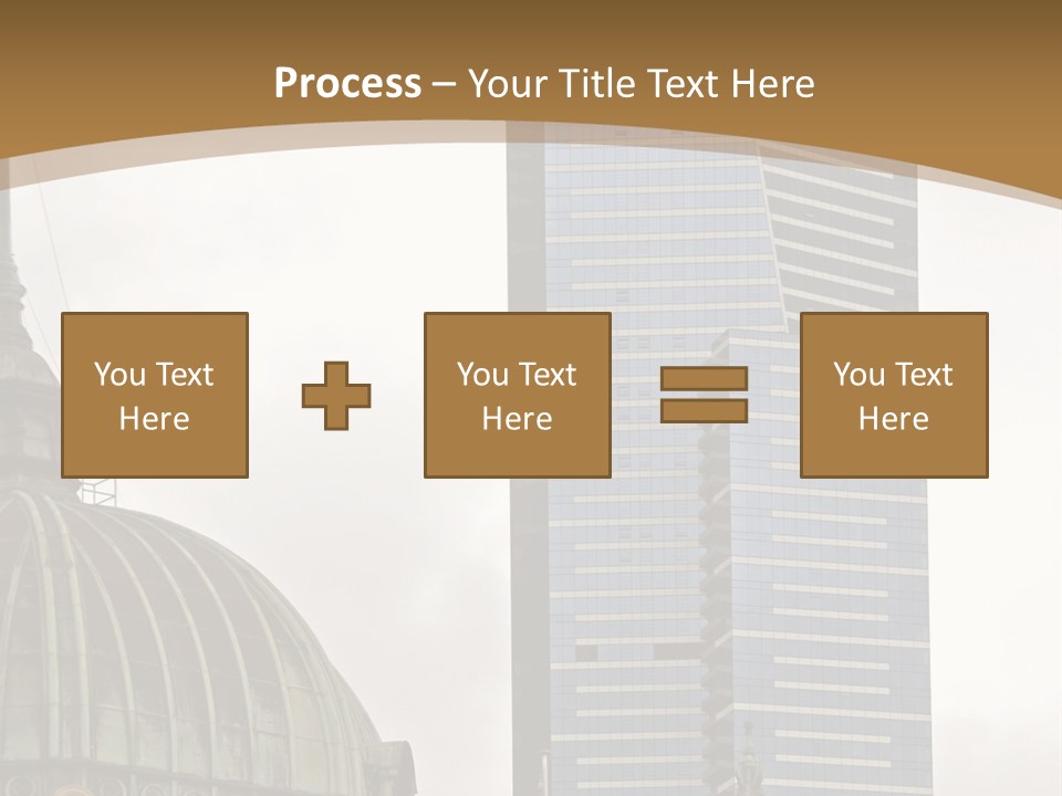 The Dome Of Flinders Street Railway Station, With The Mighty Eureka Tower In The Background. PowerPoint Template