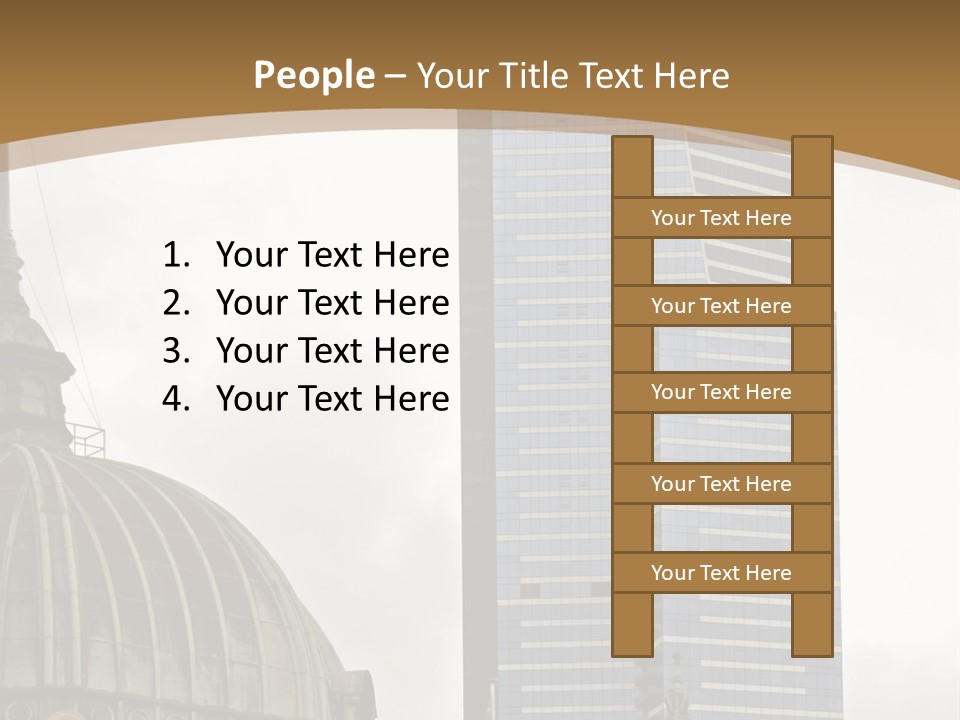 The Dome Of Flinders Street Railway Station, With The Mighty Eureka Tower In The Background. PowerPoint Template