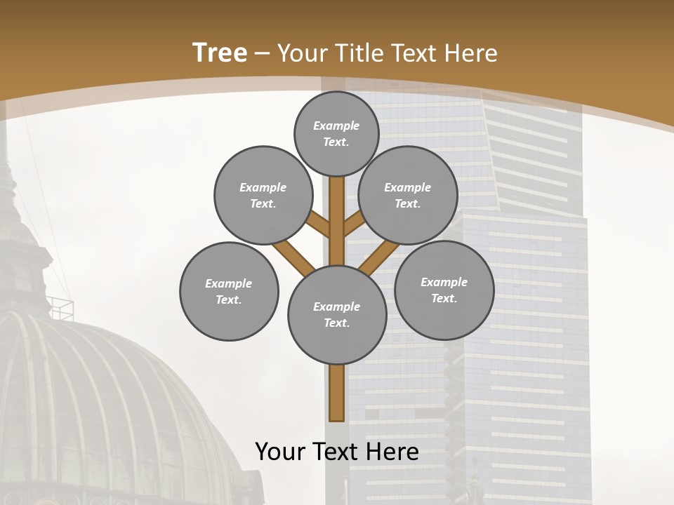 The Dome Of Flinders Street Railway Station, With The Mighty Eureka Tower In The Background. PowerPoint Template