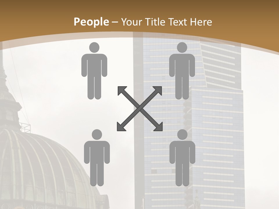 The Dome Of Flinders Street Railway Station, With The Mighty Eureka Tower In The Background. PowerPoint Template