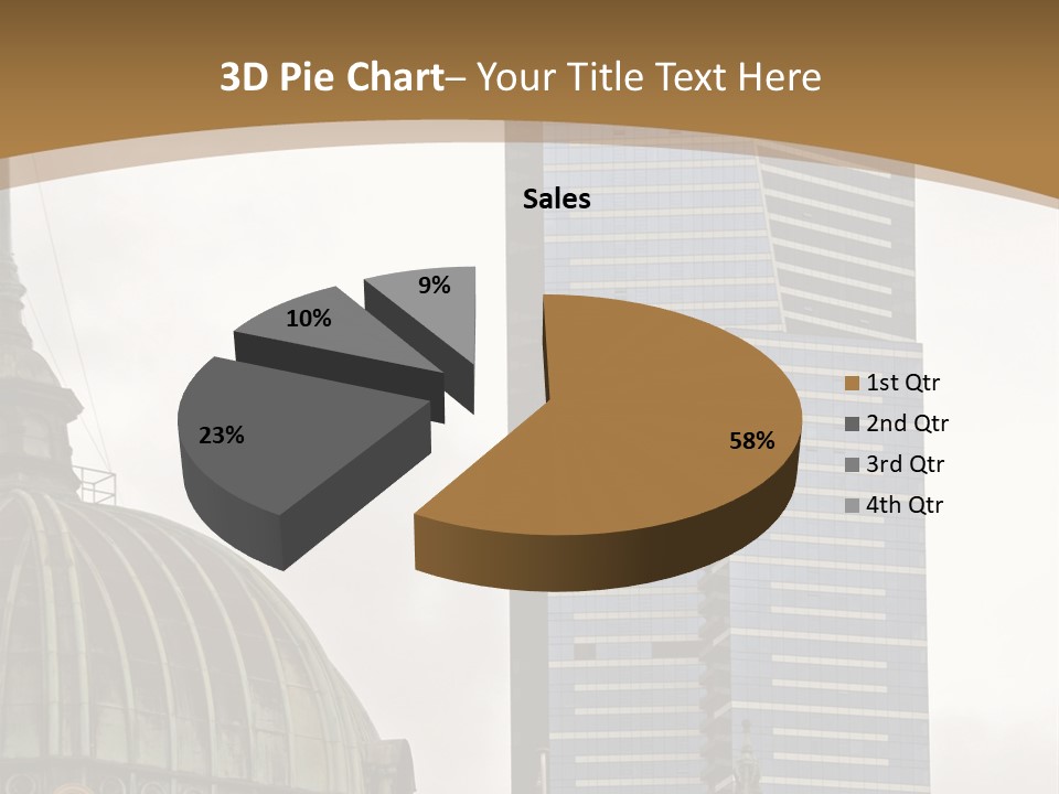 The Dome Of Flinders Street Railway Station, With The Mighty Eureka Tower In The Background. PowerPoint Template