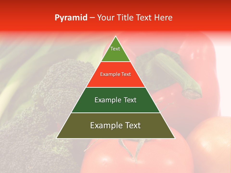 Fresh Vegetable On White Background PowerPoint Template