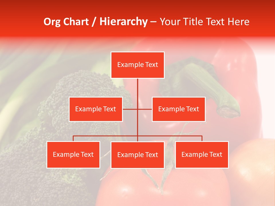 Fresh Vegetable On White Background PowerPoint Template