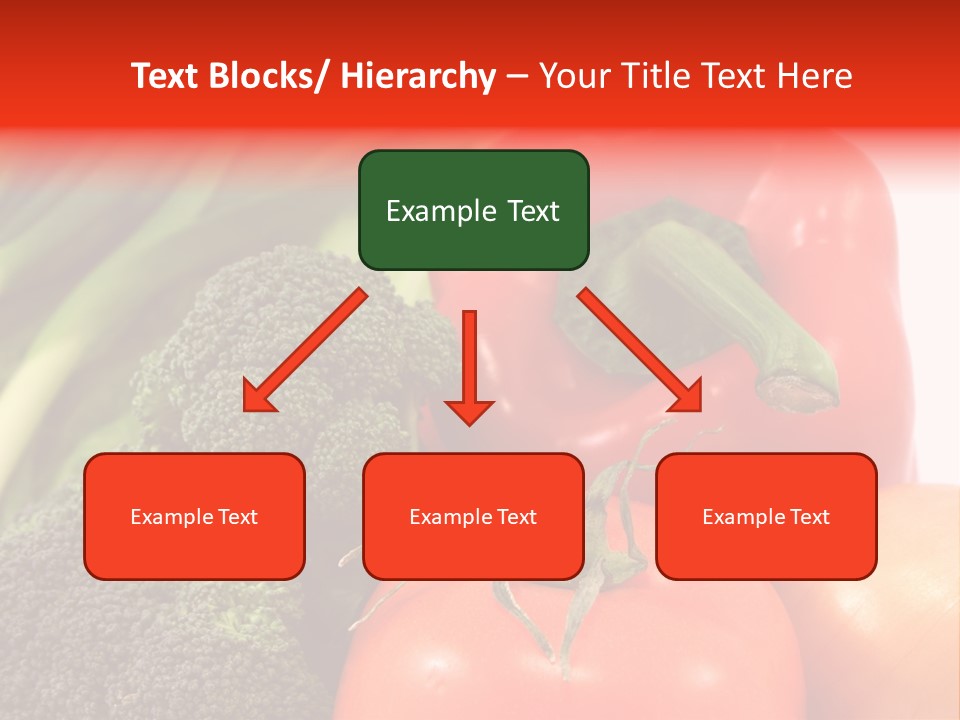 Fresh Vegetable On White Background PowerPoint Template