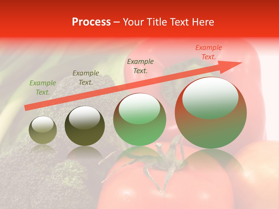 Fresh Vegetable On White Background PowerPoint Template