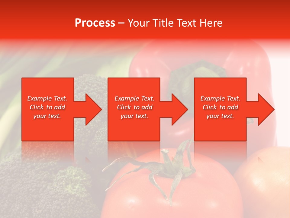 Fresh Vegetable On White Background PowerPoint Template