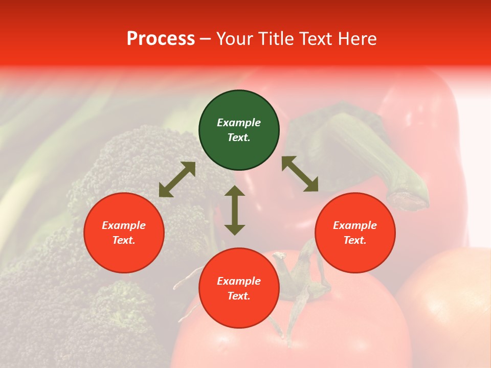 Fresh Vegetable On White Background PowerPoint Template