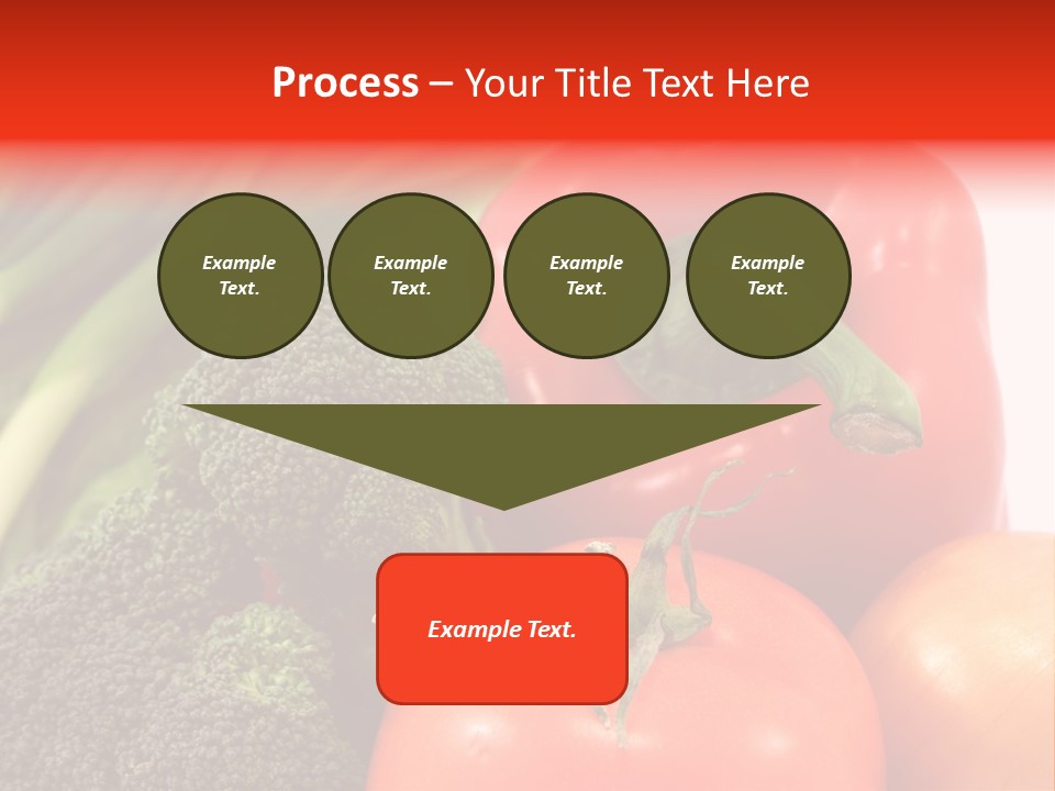 Fresh Vegetable On White Background PowerPoint Template