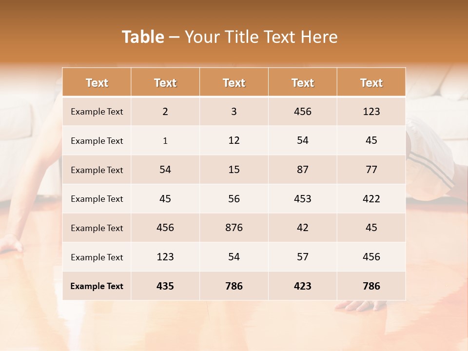 Young Man And Woman Woman Doing Exercise In The Sunny Room PowerPoint Template