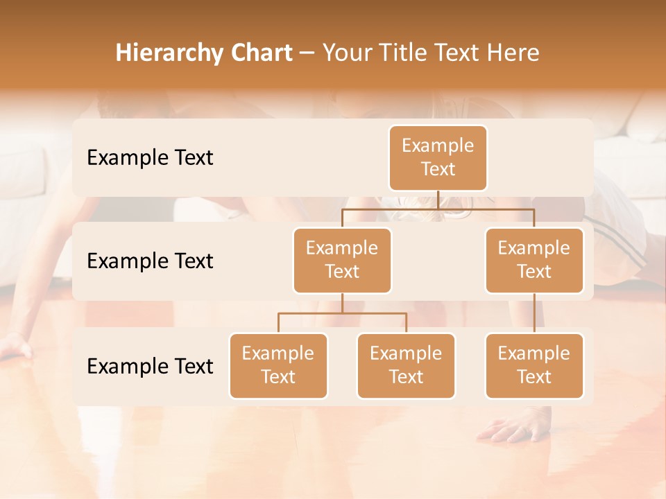 Young Man And Woman Woman Doing Exercise In The Sunny Room PowerPoint Template