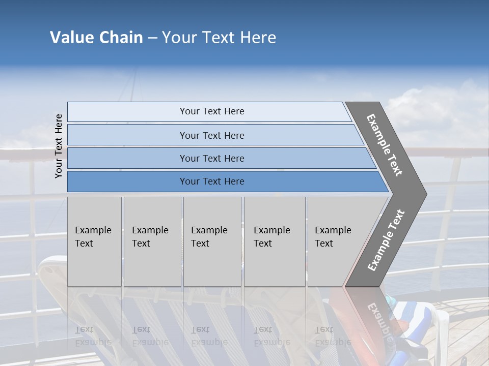 A Woman Sits On The Upper Deck Of A Cruise Ship And Overlooks The Ocean PowerPoint Template