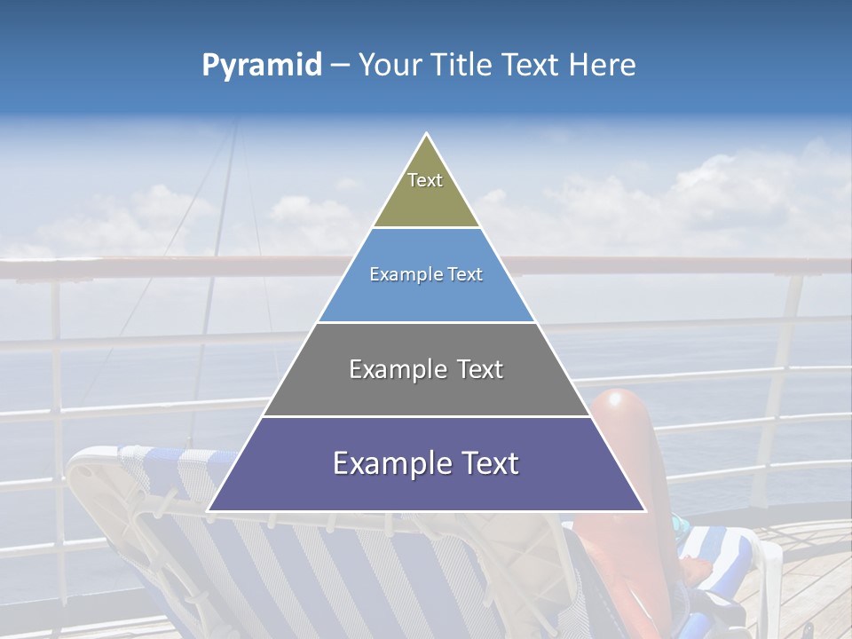 A Woman Sits On The Upper Deck Of A Cruise Ship And Overlooks The Ocean PowerPoint Template