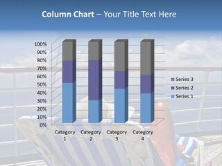 A Woman Sits On The Upper Deck Of A Cruise Ship And Overlooks The Ocean PowerPoint Template