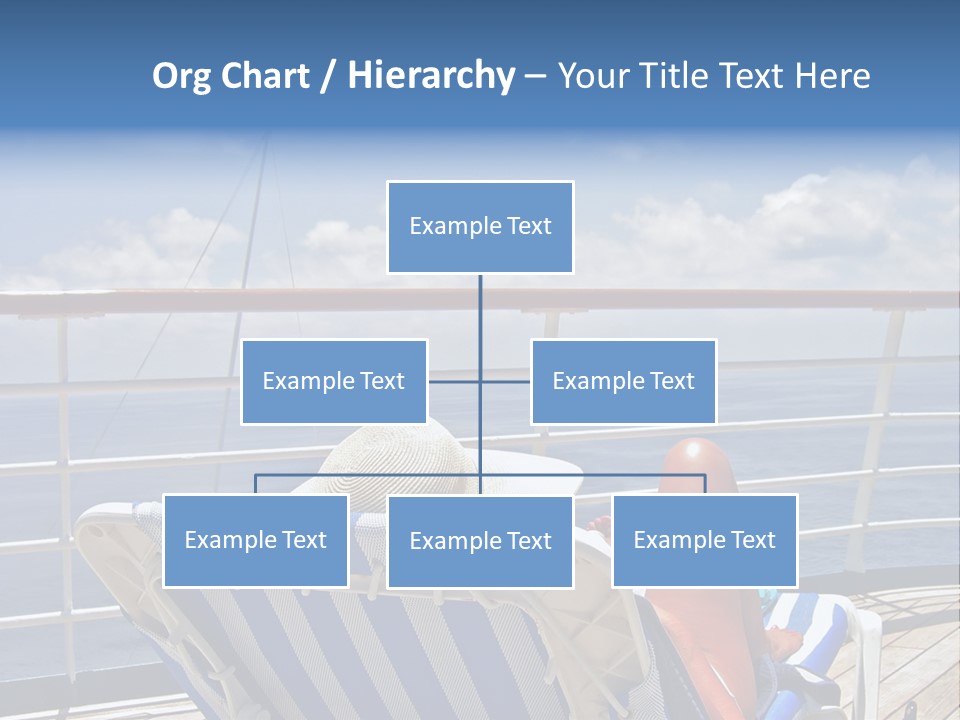 A Woman Sits On The Upper Deck Of A Cruise Ship And Overlooks The Ocean PowerPoint Template
