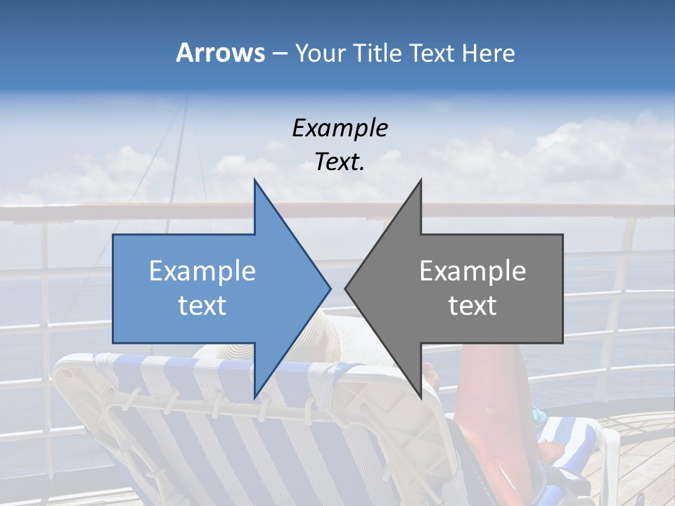 A Woman Sits On The Upper Deck Of A Cruise Ship And Overlooks The Ocean PowerPoint Template