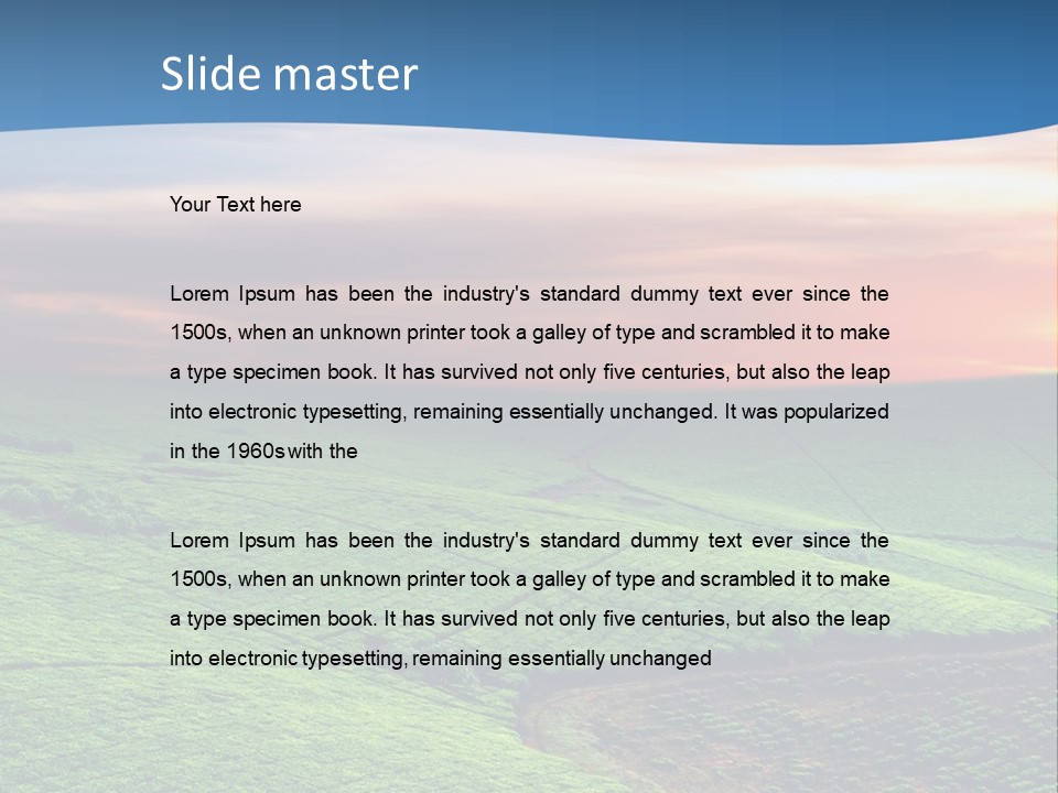 Tea Plantation In Uganda PowerPoint Template