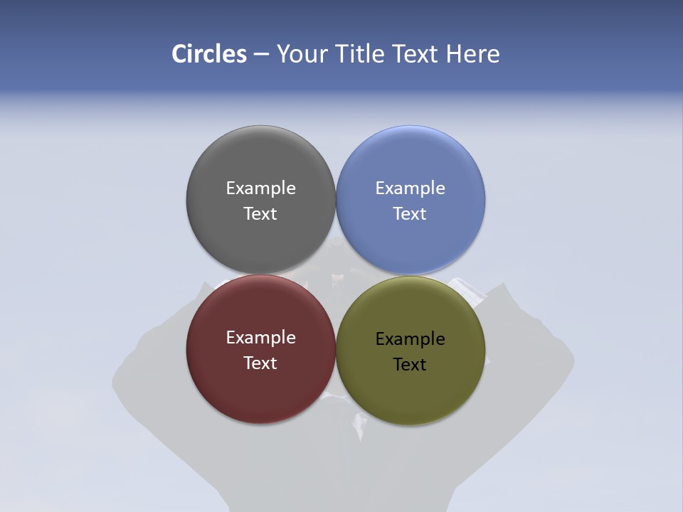 Businessman Looking Through Binoculars With A Blue Sky As Background PowerPoint Template